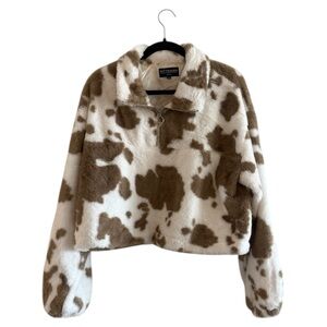 Kittenish Brown and White Teddy Jacket